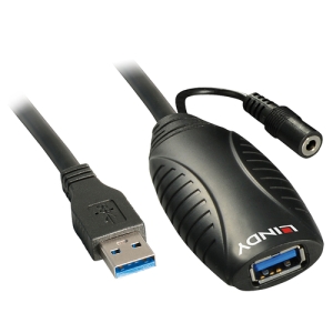 Alternative view of Lindy 43099 cable USB 15 m USB 3.2 Gen 1 (3.1 Gen 1) USB A Negro