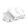 TP-Link TL-WPA4220T KIT Repetidor de red Blanco 10, 100 Mbit/s TP-Link TL-WPA4220T KIT adaptador de red PowerLine 300 Mbit/s Ethernet Wifi Blanco 3 pieza(s)