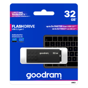 Goodram UME3 unidad flash USB 32 GB USB tipo A 3.2 Gen 1 (3.1 Gen 1) Negro