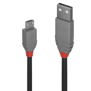 Lindy 36732 cable USB 1 m USB 2.0 USB A Micro-USB B Negro