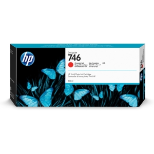 HP Cartucho de tinta roja cromática DesignJet 746 de 300 ml