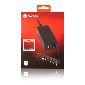 NGS W-45W adaptador e inversor de corriente Interior Negro NGS W-45W adaptador e inversor de corriente Interior Negro