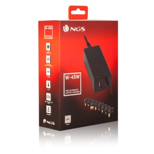 NGS W-45W adaptador e inversor de corriente Interior Negro NGS W-45W adaptador e inversor de corriente Interior Negro