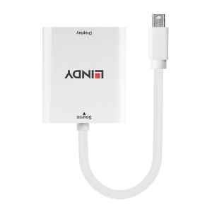 Alternative view of Lindy 41069 adaptador de cable de vídeo Mini DisplayPort HDMI tipo A (Estándar) Blanco