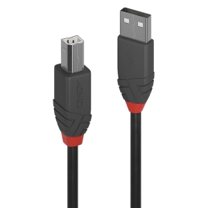 Lindy 36677 cable USB 10 m USB 2.0 USB A USB B Negro