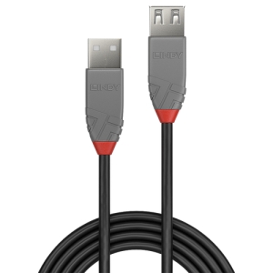5 m USB 2.0 USB A Negro