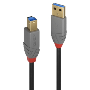 Lindy 36743 cable USB 3 m USB 3.2 Gen 1 (3.1 Gen 1) USB A USB B Negro
