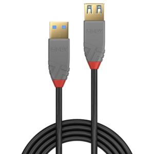 Alternative view of Lindy 36761 cable USB 1 m USB 3.2 Gen 1 (3.1 Gen 1) USB A Negro