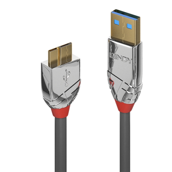 Lindy 36658 cable USB 2 m USB 3.2 Gen 1 (3.1 Gen 1) USB A Micro-USB B Gris