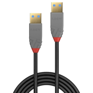 Alternative view of Lindy 36752 cable USB 2 m USB 3.2 Gen 1 (3.1 Gen 1) USB A Negro