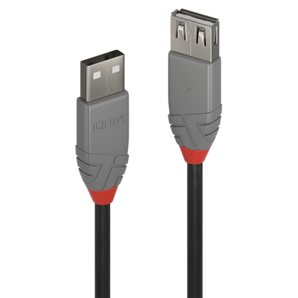 Lindy 36702 cable USB 1 m USB 2.0 USB A Negro