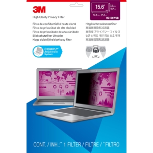 3M Filtro de privacidad High Clarity de para ordenadores personales con pantalla panorámica de 15,6" 6