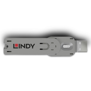 Lindy 40624 bloqueador de puerto Llave de bloqueador de puerto USB tipo A Blanco Acrilonitrilo butadieno estireno (ABS) 1 pieza(s)