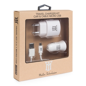 Maillon Technologique Premium MTWC1CC1BMUW241 cargador de dispositivo móvil Blanco Auto, Interior Interior