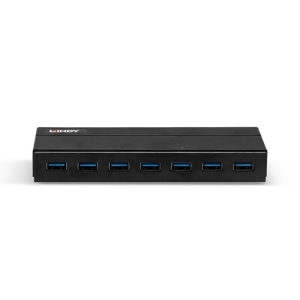 Lindy 43228 hub de interfaz USB 3.2 Gen 1 (3.1 Gen 1) Type-A 5000 Mbit/s Negro