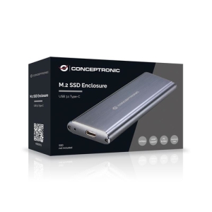 Conceptronic HDE01G caja para disco duro externo Caja externa para unidad de estado sólido (SSD) Gris M.2 Conceptronic HDE01G caja para disco duro externo Caja externa para unidad de estado sólido (SSD) Gris M.2