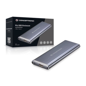 Conceptronic HDE01G caja para disco duro externo Caja externa para unidad de estado sólido (SSD) Gris M.2 Conceptronic HDE01G caja para disco duro externo Caja externa para unidad de estado sólido (SSD) Gris M.2