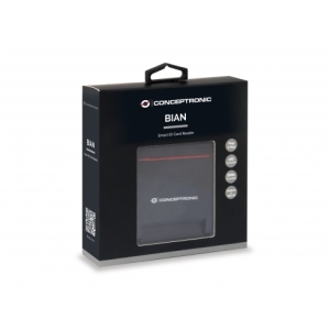 Conceptronic SCR01B lector de tarjeta inteligente USB USB 2.0 Negro