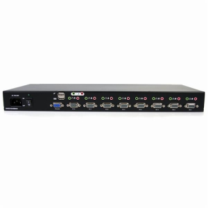 StarTech.com Conmutador Switch KVM 8 Puertos de Vídeo VGA HD15 USB 2.0 USB A y Audio - 1U Rack Estante StarTech.com Conmutador Switch KVM 8 Puertos de Vídeo VGA HD15 USB 2.0 USB A y Audio - 1U Rack Estante