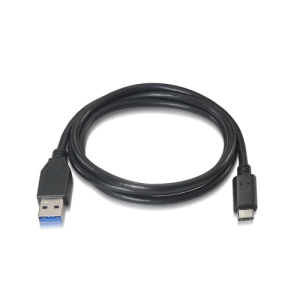 Alternative view of AISENS A107-0060 cable USB 1 m USB 3.2 Gen 2 (3.1 Gen 2) USB A USB C Negro