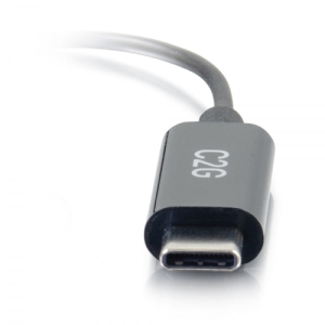 C2G 54426 cable de teléfono móvil Negro 0,09 m USB-C 3,5 mm 5 mm