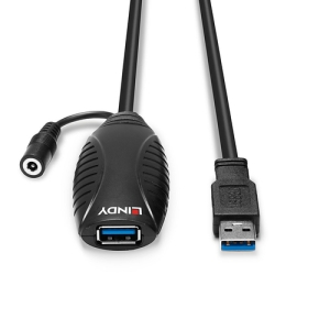 Lindy 43156 cable USB 10 m USB 3.2 Gen 1 (3.1 Gen 1) USB A Negro
