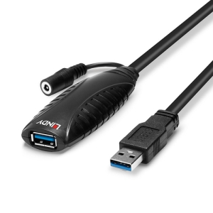 Lindy 43156 cable USB 10 m USB 3.2 Gen 1 (3.1 Gen 1) USB A Negro