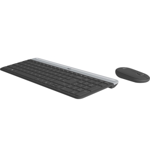 Logitech MK470 teclado Ratón incluido RF inalámbrico QWERTY Nórdico Grafito