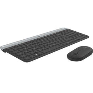 Logitech MK470 teclado Ratón incluido RF inalámbrico QWERTY Nórdico Grafito