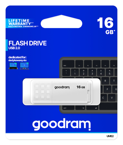 Goodram UME2 unidad flash USB 16 GB USB tipo A 2.0 Blanco Goodram UME2 unidad flash USB 16 GB USB tipo A 2.0 Blanco - Imagen 5
