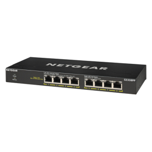 NETGEAR GS308PP No administrado Gigabit Ethernet (10/100/1000) Energía sobre Ethernet (PoE) Negro