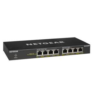 NETGEAR GS308PP No administrado Gigabit Ethernet (10/100/1000) Energía sobre Ethernet (PoE) Negro