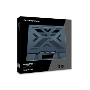 Conceptronic ERGO Laptop Cooling Stand Soporte para ordenador portátil Negro 39,6 cm (15.6") Conceptronic ERGO Laptop Cooling Stand Soporte para ordenador portátil Negro 39,6 cm (15.6")