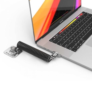 Compulocks Dual Head Coiled Cable Keyed Lock cable antirrobo Negro Compulocks Dual Head Coiled Cable Keyed Lock cable antirrobo Negro