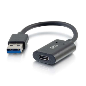 Alternative view of C2G Convertidor adaptador USB-C® hembra a USB-A macho SuperSpeed de 5 GB/s y 15 cm (6 in)