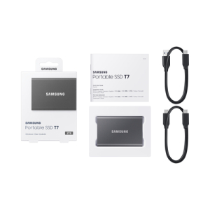 Samsung Portable SSD T7 2000 GB Gris Samsung Portable SSD T7 2000 GB Gris