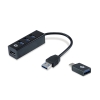 Conceptronic HUBBIES04B hub de interfaz USB 3.2 Gen 1 (3.1 Gen 1) Type-A 5000 Mbit/s Negro