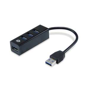 Conceptronic HUBBIES04B hub de interfaz USB 3.2 Gen 1 (3.1 Gen 1) Type-A 5000 Mbit/s Negro Conceptronic HUBBIES04B hub de interfaz USB 3.2 Gen 1 (3.1 Gen 1) Type-A 5000 Mbit/s Negro