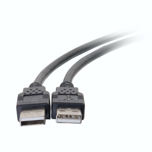 C2G Cable USB 2.0 macho A a macho A de 1 m, negro