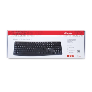 Equip 245211 teclado USB QWERTY Español Negro