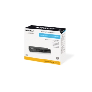 NETGEAR GS324 No administrado Gigabit Ethernet (10/100/1000) Negro
