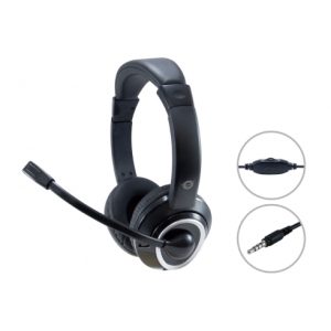 Conceptronic POLONA02B auricular y casco Auriculares Alámbrico Diadema Juego Negro