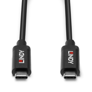 Lindy 43308 cable USB 5 m USB 3.2 Gen 2 (3.1 Gen 2) USB C Negro