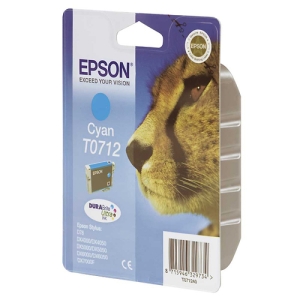 Epson Cheetah Singlepack Cyan T0712 DURABrite Ultra Ink