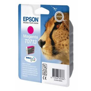 Epson Cheetah Singlepack Magenta T0713 DURABrite Ultra Ink