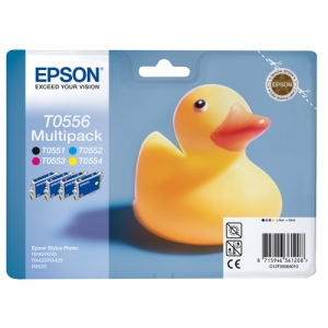 Alternative view of Epson Duck Multipack T0556 4 colores (etiqueta RF)