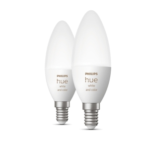 Alternative view of Philips Hue White and Color ambiance Vela - Bombilla inteligente E14 - (paquete de 2)