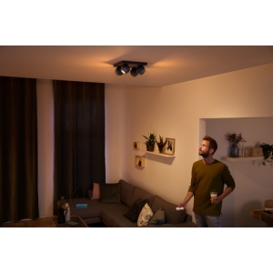 Philips Hue White ambiance Foco de cuatro luces Buckram