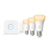 Philips Hue White ambiance Kit de inicio: 3 bombillas inteligentes E27 (1100) + regulador de intensidad Philips Hue White ambiance Kit de inicio: 3 bombillas inteligentes E27 (1100) + regulador de intensidad