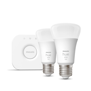 Philips Hue White Kit de inicio: 2 bombillas inteligentes E27 (1100)